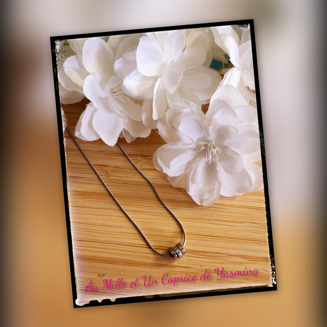 Collier • Rondelles or et argent