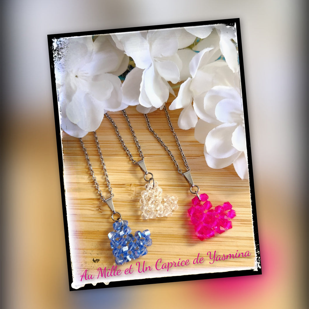 Collier • Coeur tissé