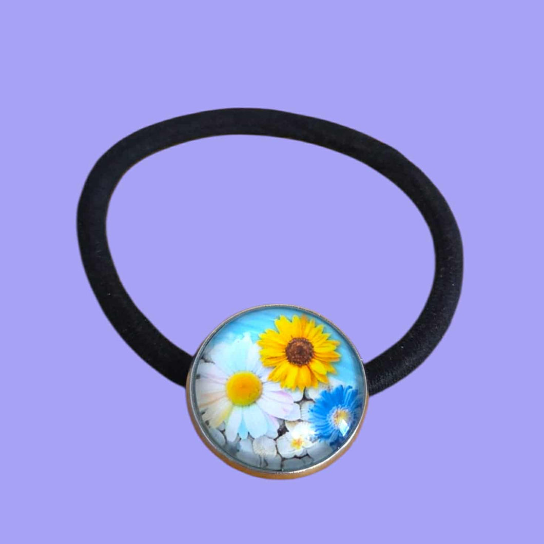 Élastique à cheveux • Fleur