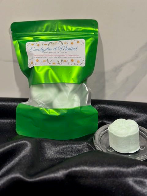 Galet vapeur de douche • Eucalyptus et menthol