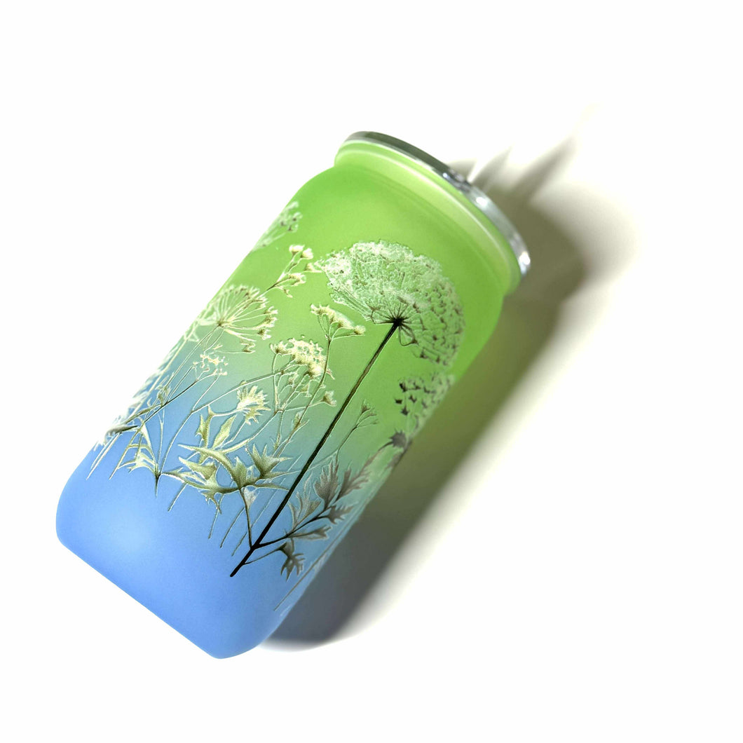 Verre en plastique • Fleur