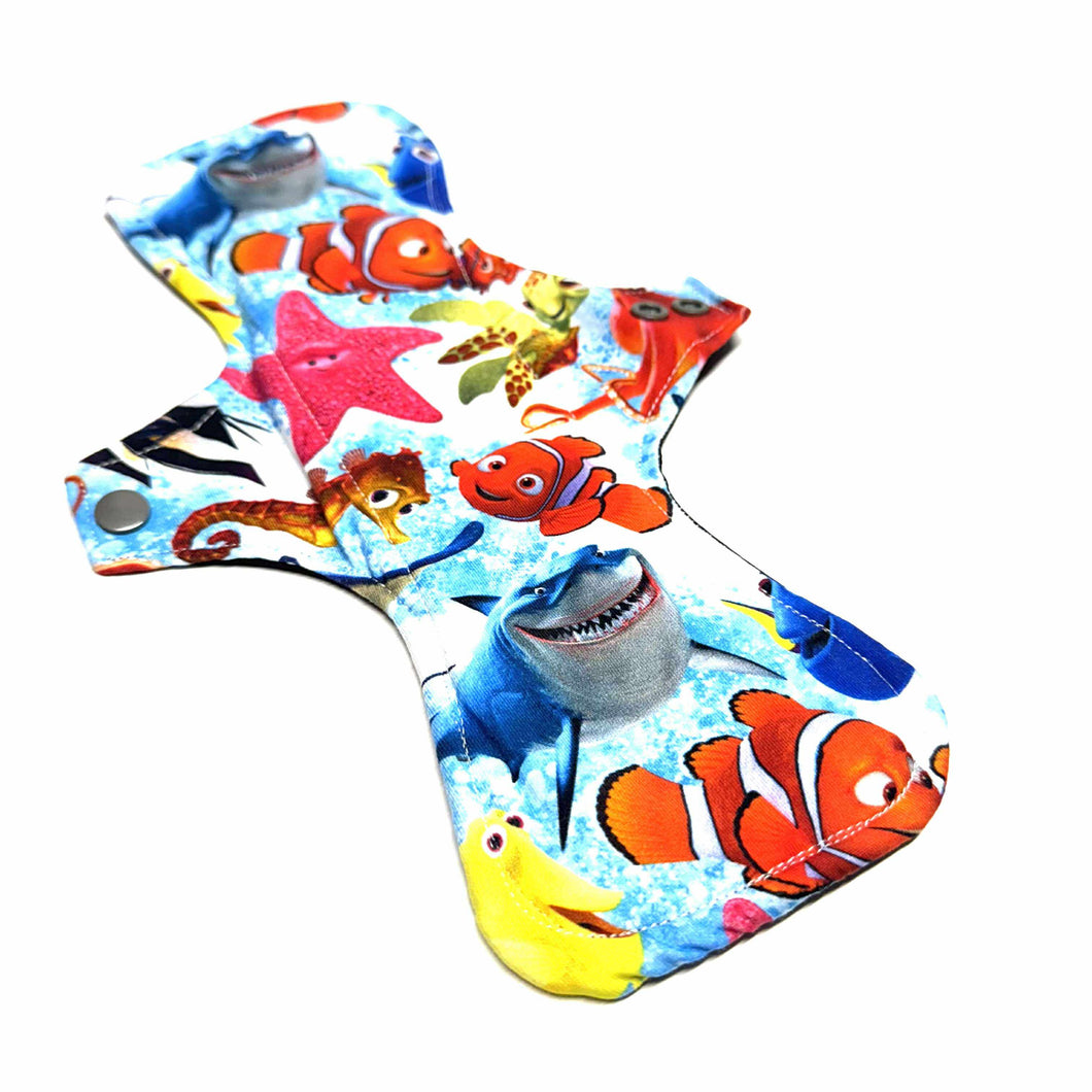 Serviette hygiénique lavable de nuit • Poisson