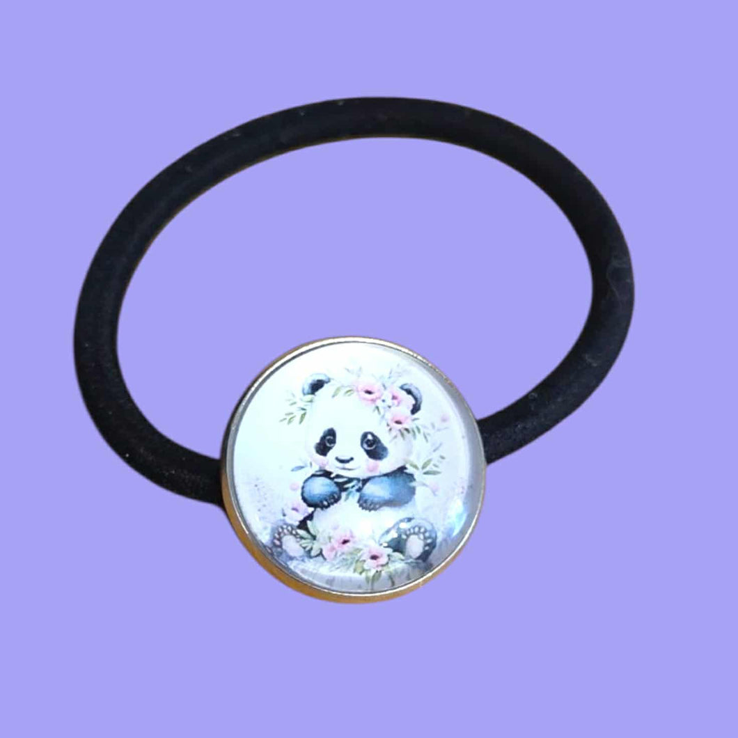 Élastique à cheveux • Panda