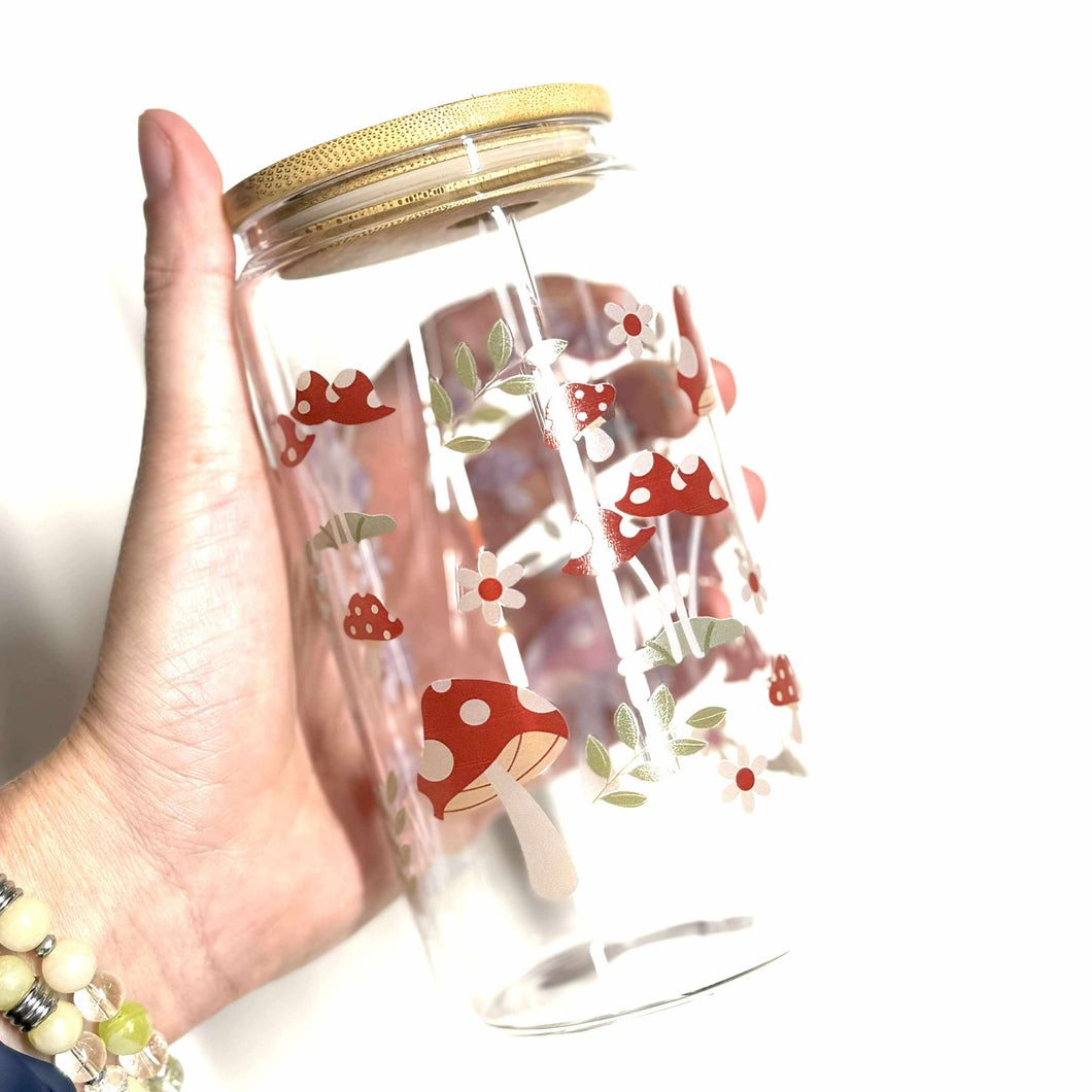 Verre en vitre - Champignon