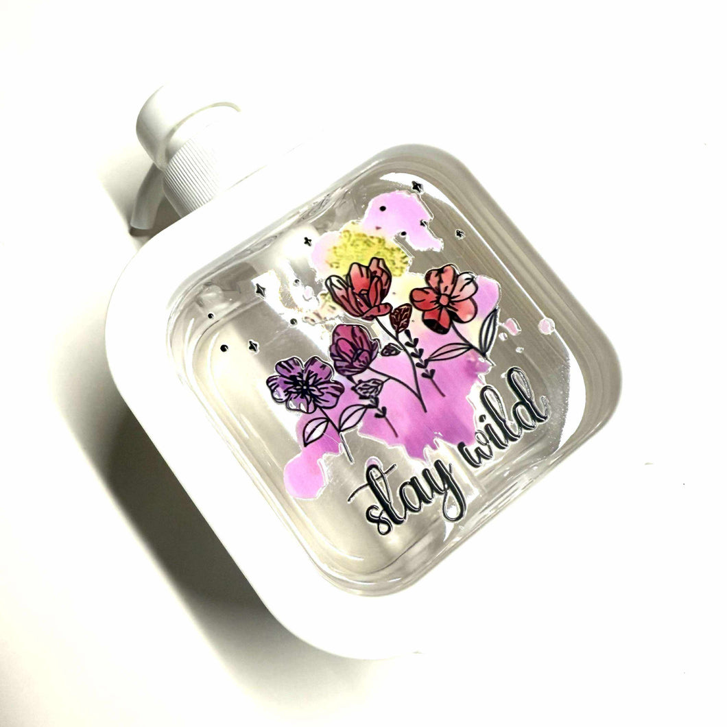 Pompe à savon vide • Fleur