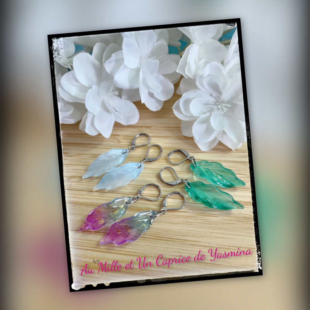 Boucle d'oreille • Feuille