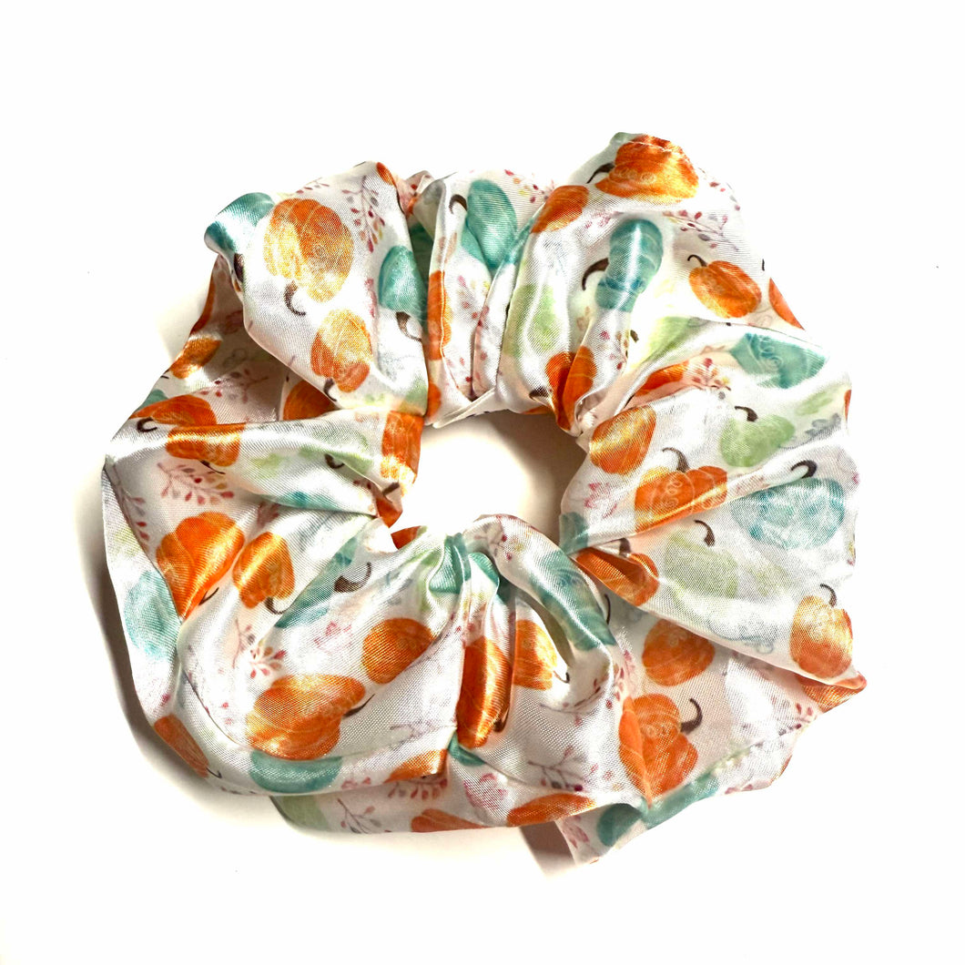 Chouchou XL en satin - Citrouille