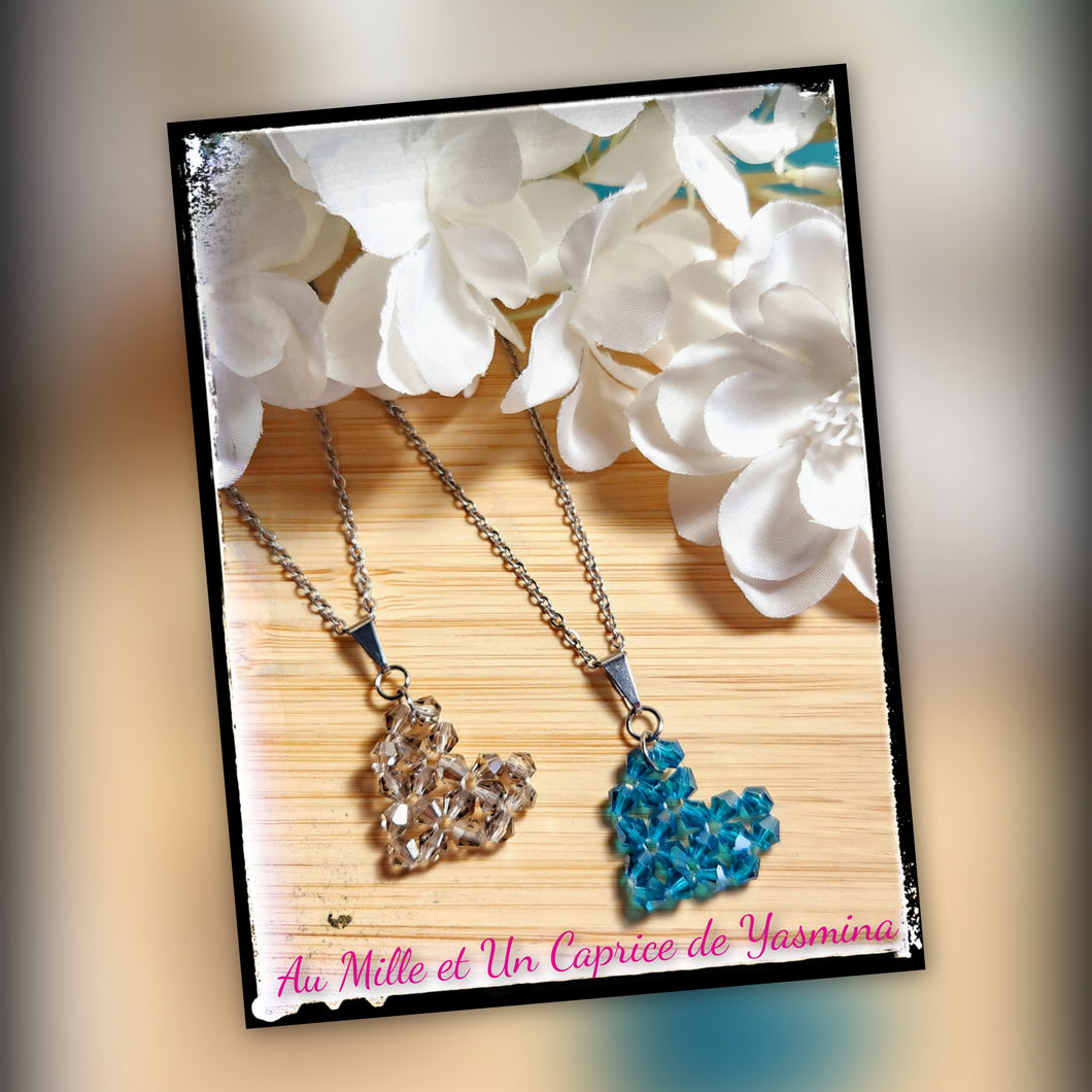 Collier • Coeur tissé