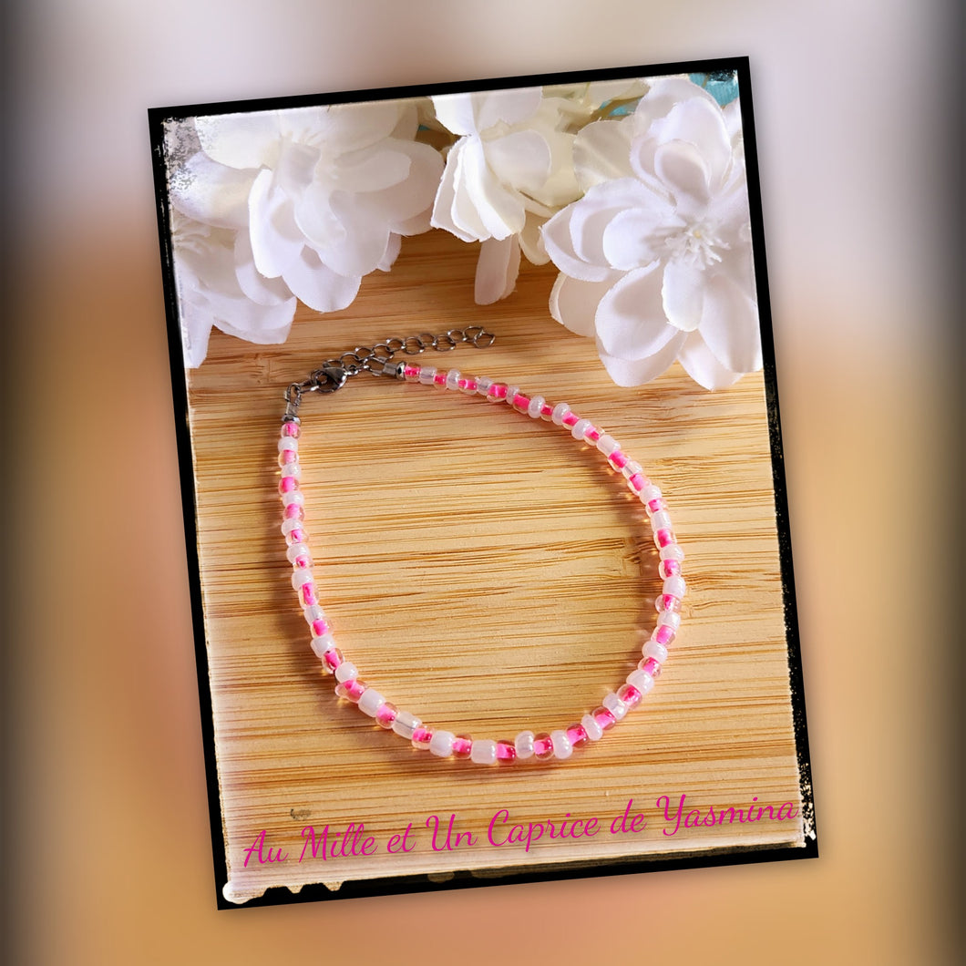 Bracelet de cheville • Rose