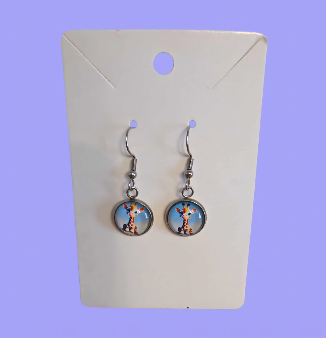 Boucle d'oreille tombante • Girafe