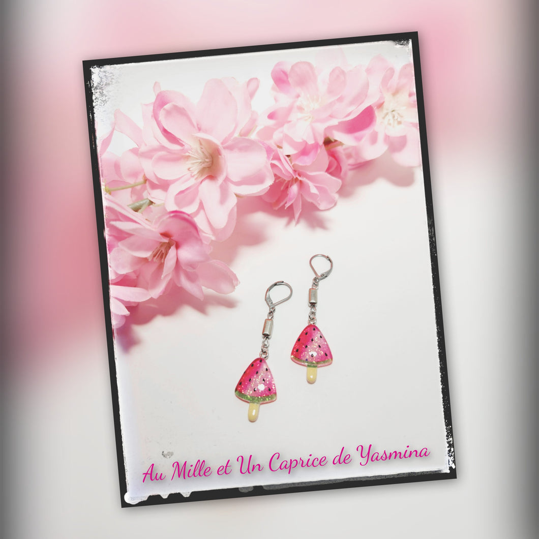 Boucle d'oreille • Melon d'eau
