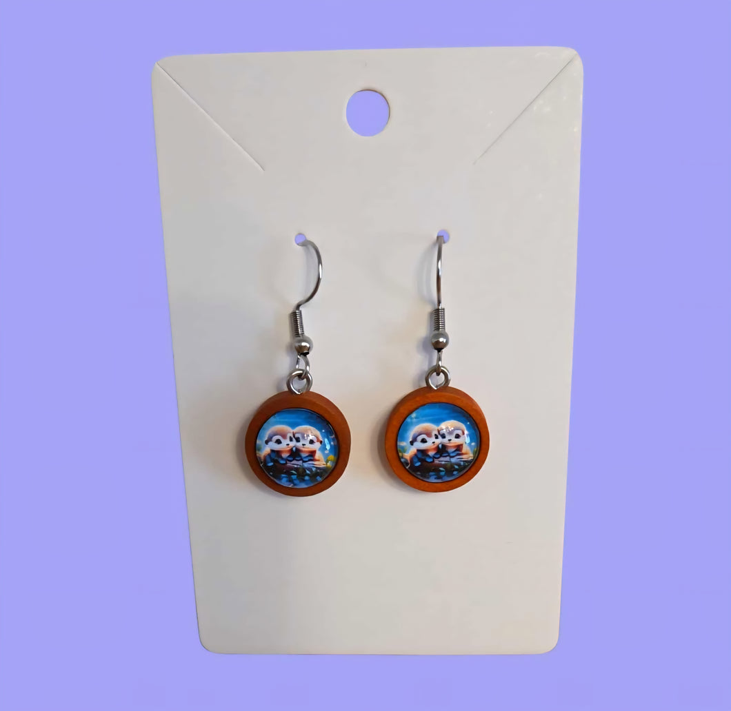 Boucle d'oreille tombante • Loutre